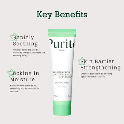 PURITO Wonder Releaf Centella Cream Unscented 50ml - My Seoul My Skin