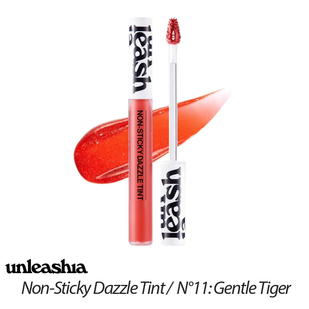 UNLEASHIA Non-Sticky Dazzle Tint – Korean Glitter Lip Tint for Glossy, Juicy Lips My Seoul My Skin