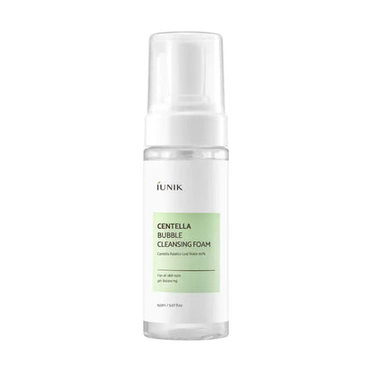 iUNIK Centella Bubble Cleansing Foam 150ml – Korean Gentle Cleanser for Sensitive Skin IUNIK