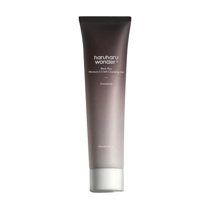 HARUHARU WONDER Black Rice Moisture 5.5 Soft Cleansing Gel 100ml – Korean Gentle Cleanser for Sensitive Skin HARUHARU