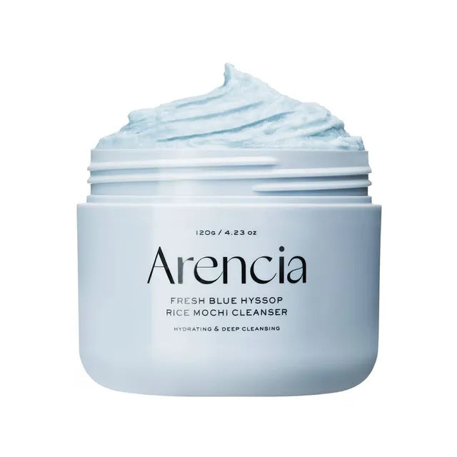 ARENCIA Blue Hyssop Rice Mochi Cleanser – Korean Rice Cleanser for Calm, Smooth Skin Arencia