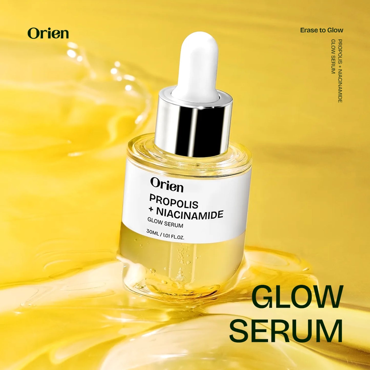 Orien Propolis Niacinamide Glow Serum – Brightening & Barrier Repair Serum 30ml