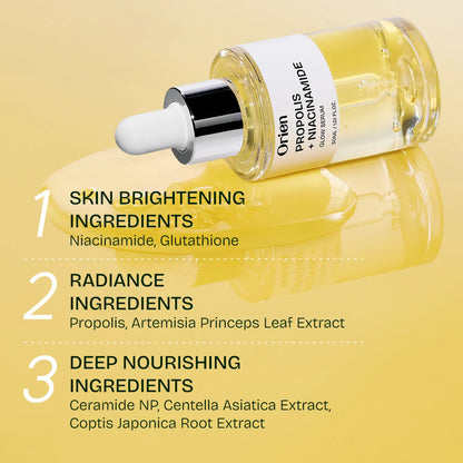 Orien Propolis Niacinamide Glow Serum 30ml – Korean Brightening & Barrier Repair Serum