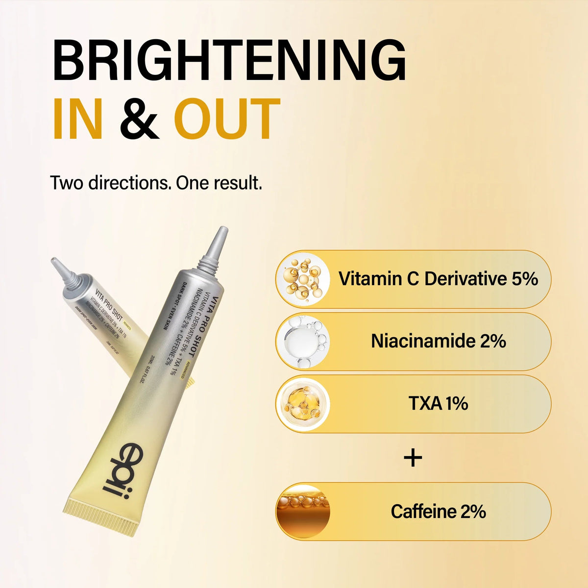 epii Vita Pro Shot 20ml – Korean Vitamin C Serum for Dark Spots, Glow & Uneven Tone epii