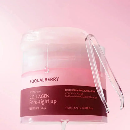 Eqqualberry Collagen Pore Tight Up Gel Toner Pad 60 Pads - My Seoul My Skin