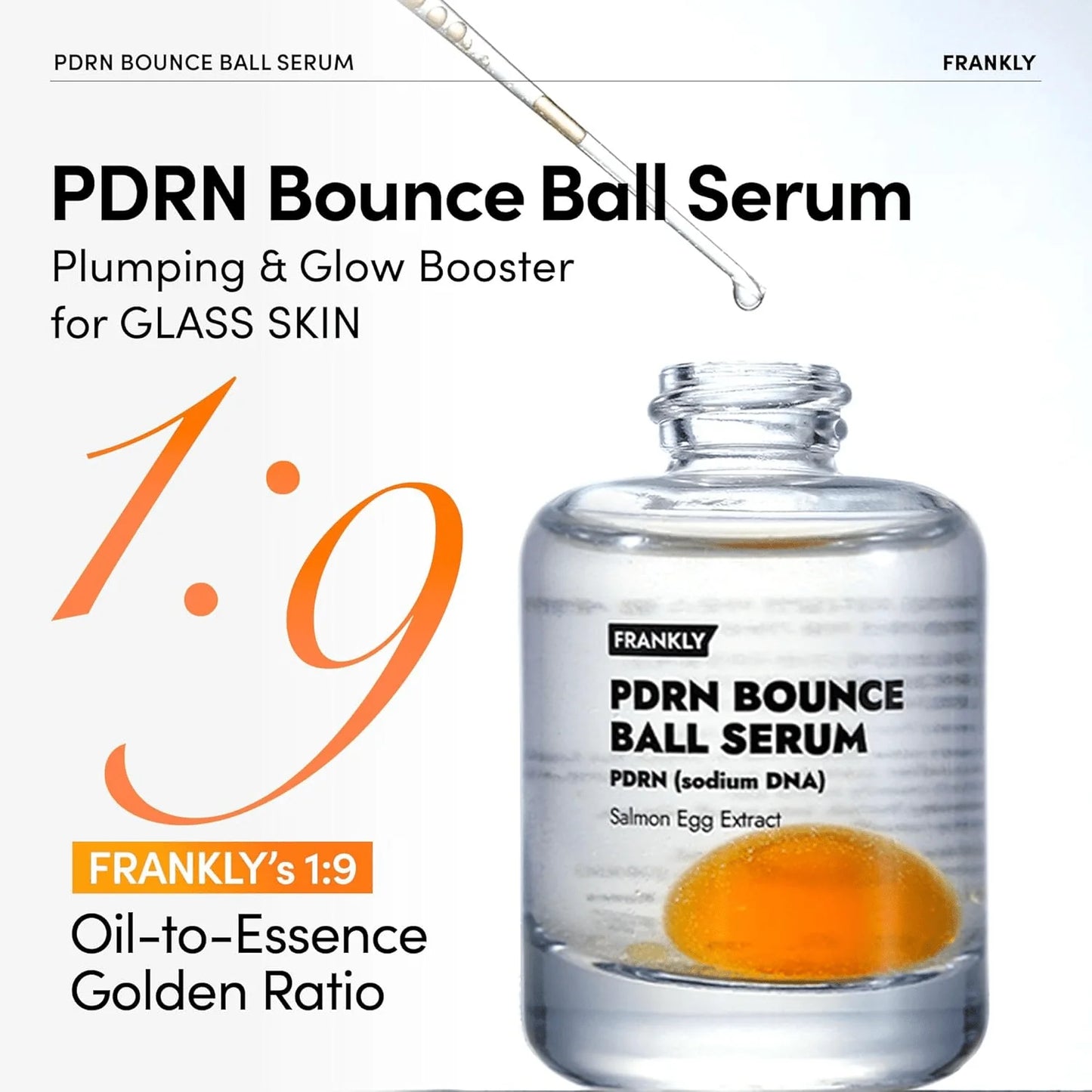 FRANKLY PDRN Bounce Ball Serum – Firming, Repair & Elasticity Boosting Serum 30ml