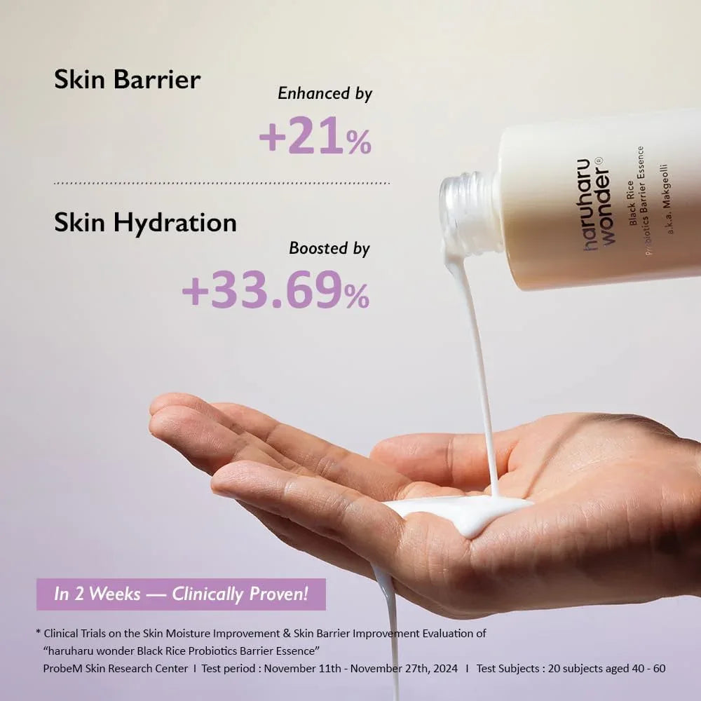 HARUHARU WONDER Black Rice Probiotics Barrier Essence - My Seoul My Skin