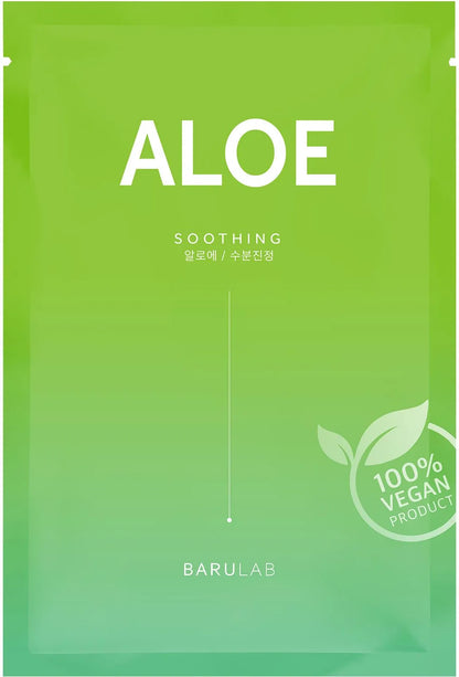 BARULAB The Clean Vegan Mask Aloe 23g – Korean Soothing Hydrating Sheet Mask