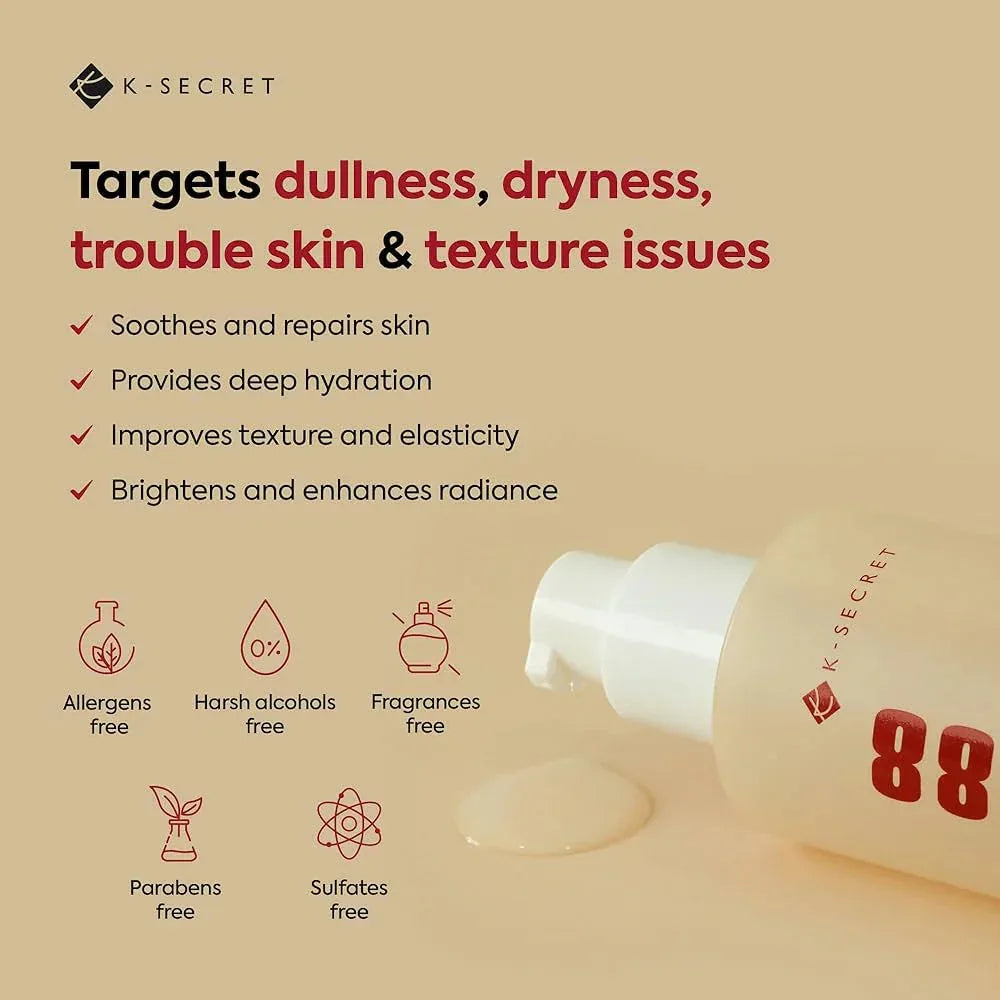 KSECRET SEOUL 1988 ESSENCE : SNAIL MUCIN 97% + RICE 100ML - My Seoul My Skin