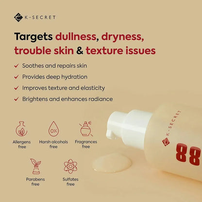 KSECRET SEOUL 1988 ESSENCE : SNAIL MUCIN 97% + RICE 100ML - My Seoul My Skin