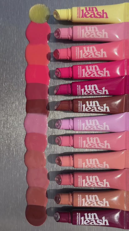 UNLEASHIA Sunset Dazzle Gloss Balm – Korean Glossy Lip Balm for Hydrated, Shimmer Lips