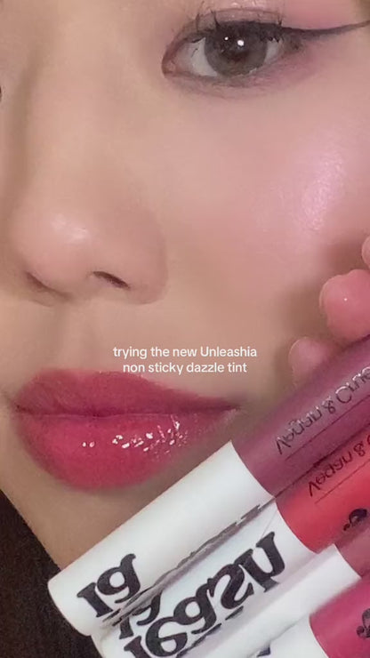 UNLEASHIA Non-Sticky Dazzle Tint – Korean Glitter Lip Tint for Glossy, Juicy Lips