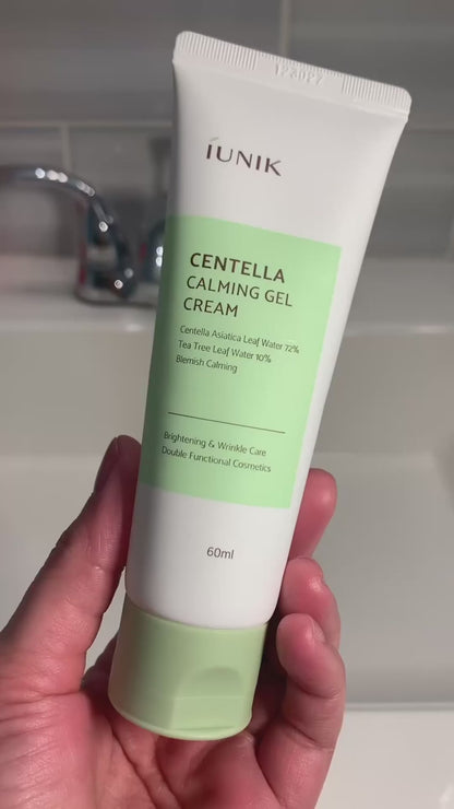 iUNIK Centella Calming Gel Cream 60ml – Korean Soothing Gel Moisturiser for Sensitive Skin