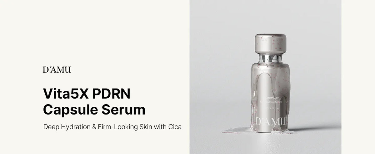 D’AMU Vita5X PDRN Capsule Serum 30ml – Korean Brightening Serum for Glow & Hydration D'AMU
