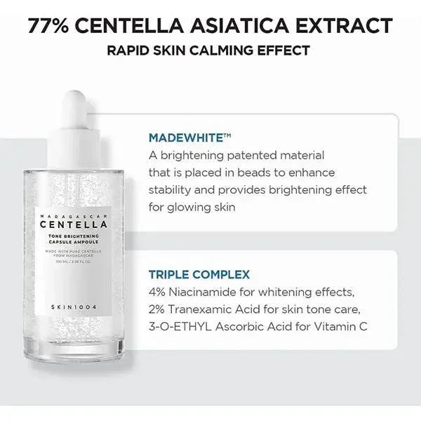 SKIN1004 Madagascar Centella Tone Brightening Capsule Ampoule (100ml) - My Seoul My Skin