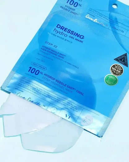 VT Cosmetics Hydrop Reedle Shot 100 HL 2 Step Hydrogel Mask - My Seoul My Skin