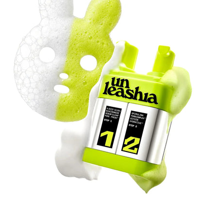 UNLEASHIA Two Step Zero Pore Overnight Bubble Mask – Korean Overnight Pore Mask for Texture & Glow UNLEASHIA