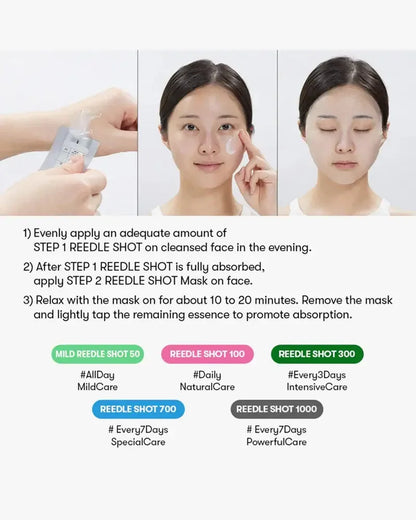 VT COSMETICS Reedle Shot 100 2Step Hydrogel Mask 33g - My Seoul My Skin